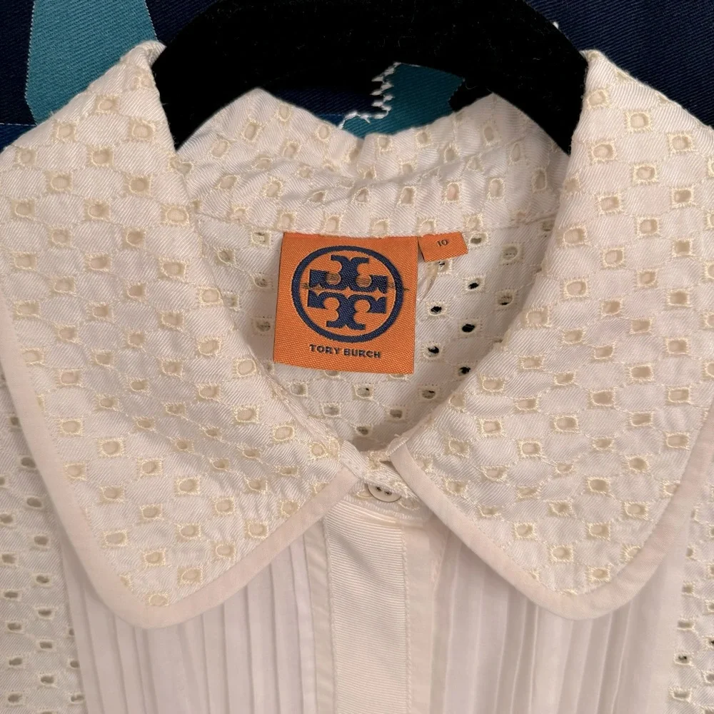 Tory Burch White Sleeveless Blouse - Picture 8 of 14
